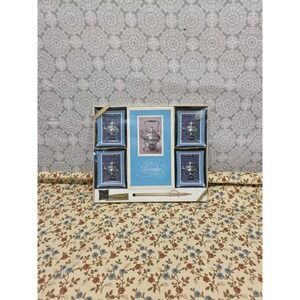 Vintage Glass Craft Original Bridge Set‎ Teapot Design Playing Cards & Score Pad